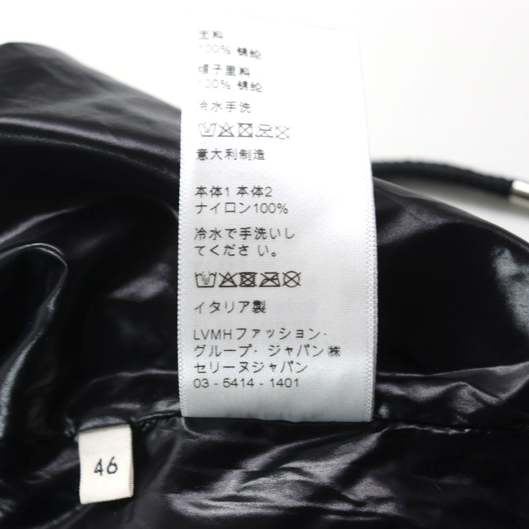 極美品○CELINE セリーヌ 22SS 2W537260Q ゼブラルック ルーズカット コーティングナイロン ジャケット ブルゾン 46 正規品 伊製 メンズ