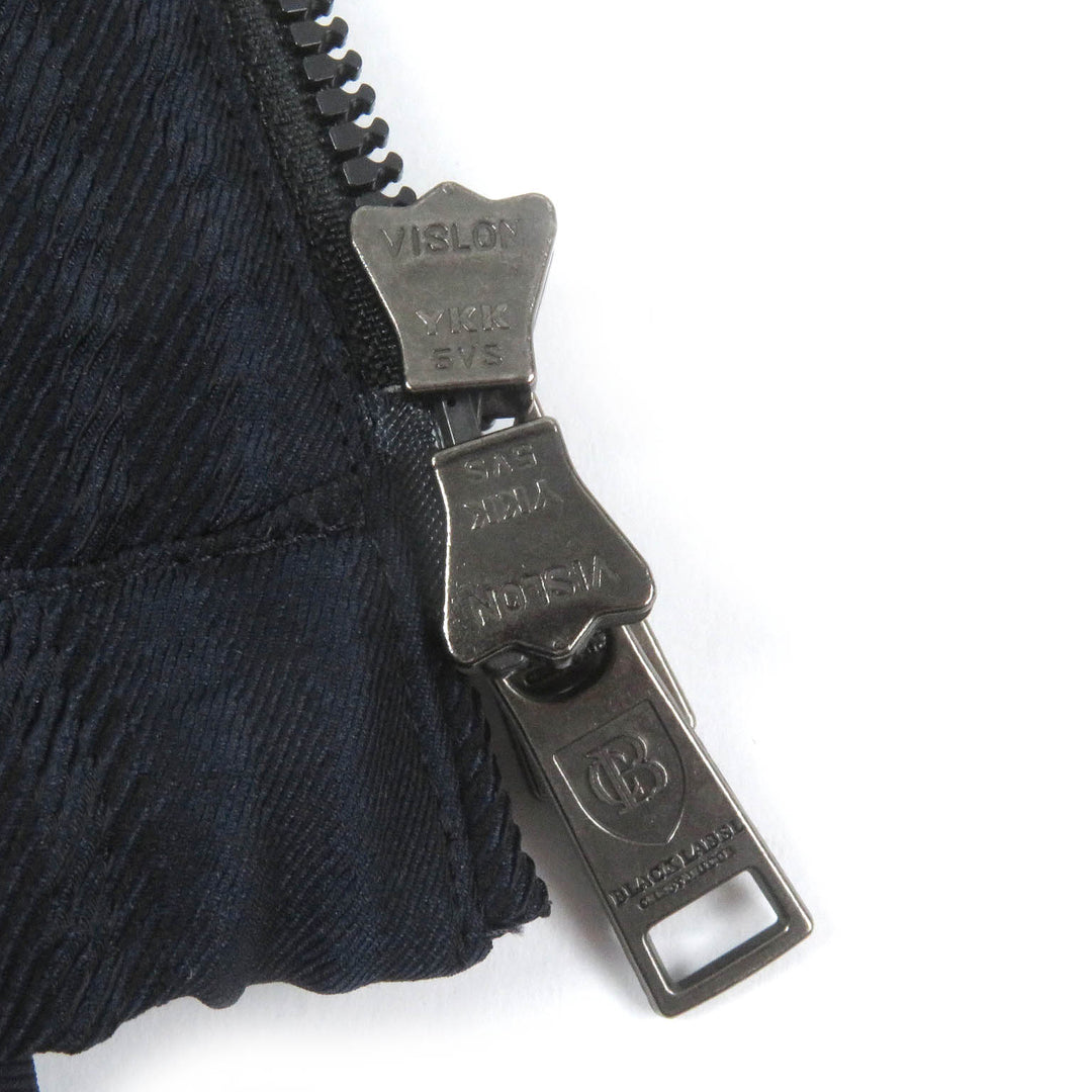 極美品□BLACK LABELCRESTBRIDGE ブラックレーベル・クレストブリッジ 素材切替 サッカー地 チェック柄 ブルゾン ZIPパーカー M 正規品