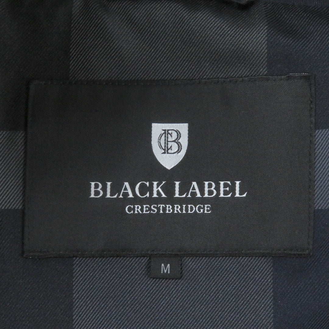 極美品□BLACK LABELCRESTBRIDGE ブラックレーベル・クレストブリッジ 素材切替 サッカー地 チェック柄 ブルゾン ZIPパーカー M 正規品