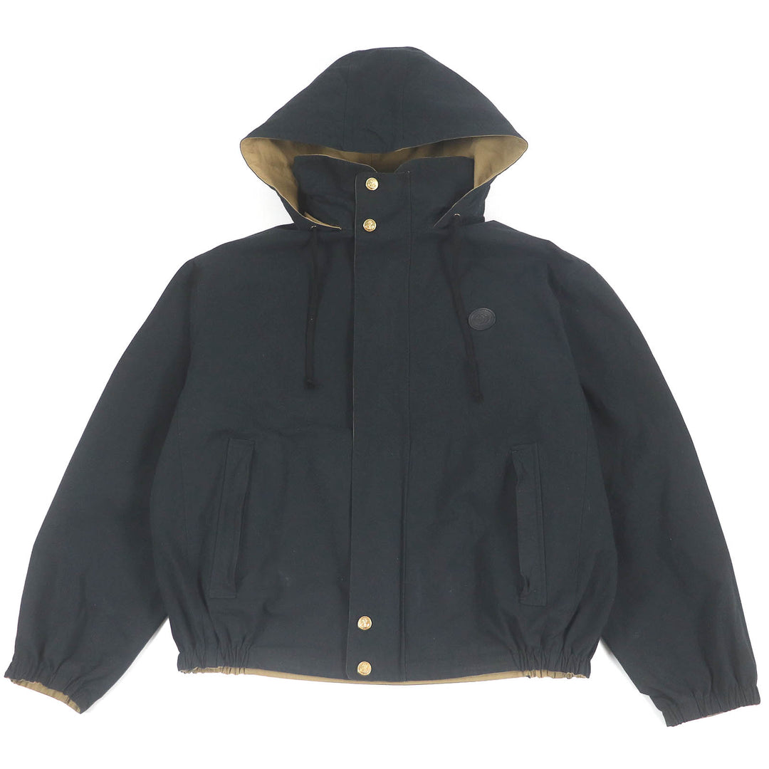 良品□GUCCI グッチ 20AW 609509 Orgasmique リバーシブル フーデッド ミリタリージャケット ベージュ ブラック 50 イタリア製 正規品
