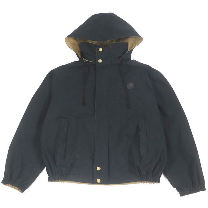 良品□GUCCI グッチ 20AW 609509 Orgasmique リバーシブル フーデッド ミリタリージャケット ベージュ ブラック 50 イタリア製 正規品