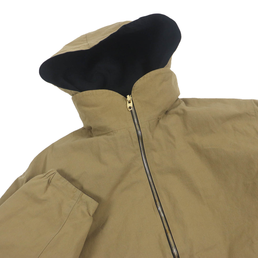 良品□GUCCI グッチ 20AW 609509 Orgasmique リバーシブル フーデッド ミリタリージャケット ベージュ ブラック 50 イタリア製 正規品