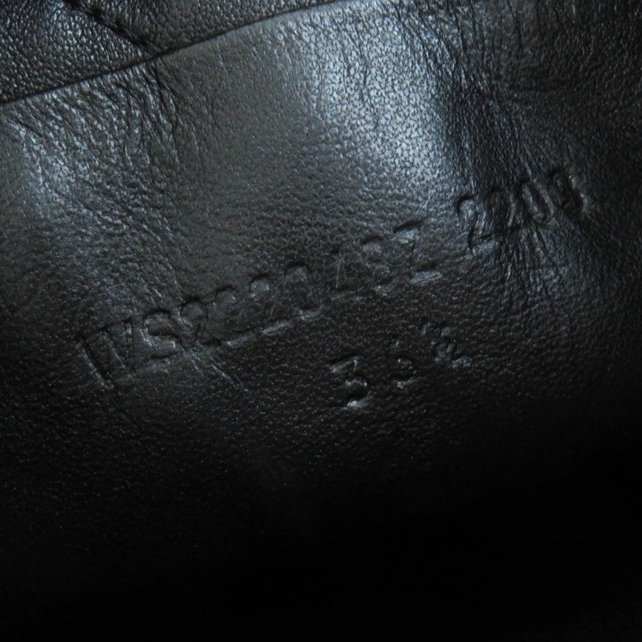 極美品◎HERMES エルメス 222048 Fuji フジ Ex Libris パッチ付き キルティング レザー ブーツ ブラック 36.5 箱・保存袋付き イタリア製