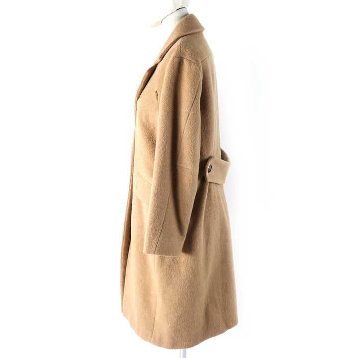 極美品△MAX&amp;CO マックスアンドコー 20AW 70140620 クアルツォ アルパカ50% GOLDEN CUT チェスターコート ベージュ 38 正規品 レディース