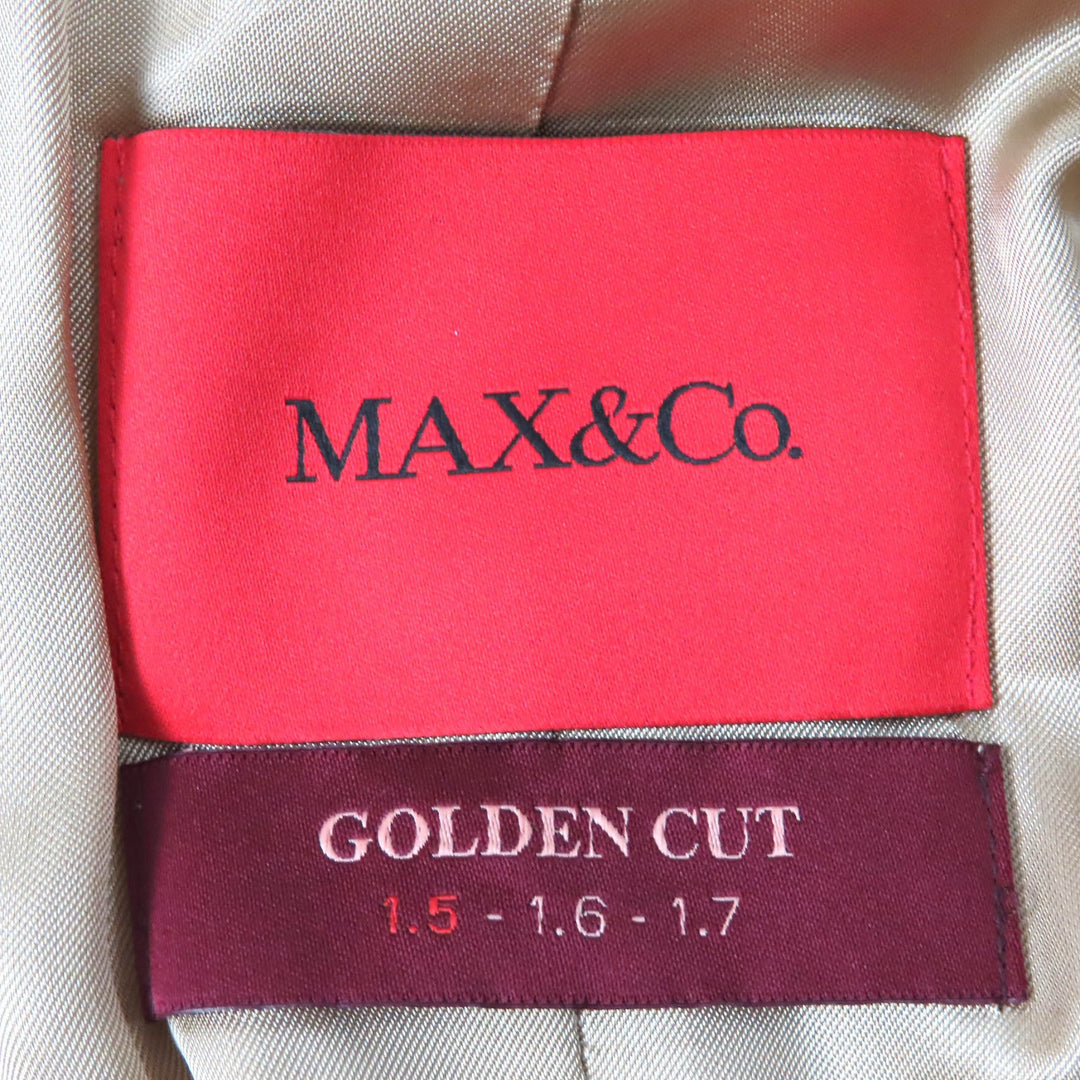 極美品△MAX&amp;CO マックスアンドコー 20AW 70140620 クアルツォ アルパカ50% GOLDEN CUT チェスターコート ベージュ 38 正規品 レディース