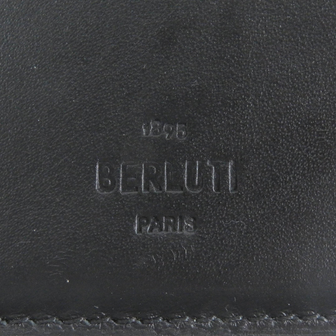 美品□BERLUTI ベルルッティ 2022年製 サンタル スクリット レザーロングウォレット 長財布 ブラウン 保存袋付き イタリア製 メンズ