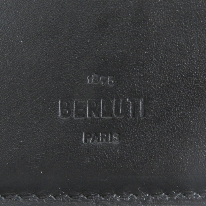 美品□BERLUTI ベルルッティ 2022年製 サンタル スクリット レザーロングウォレット 長財布 ブラウン 保存袋付き イタリア製 メンズ