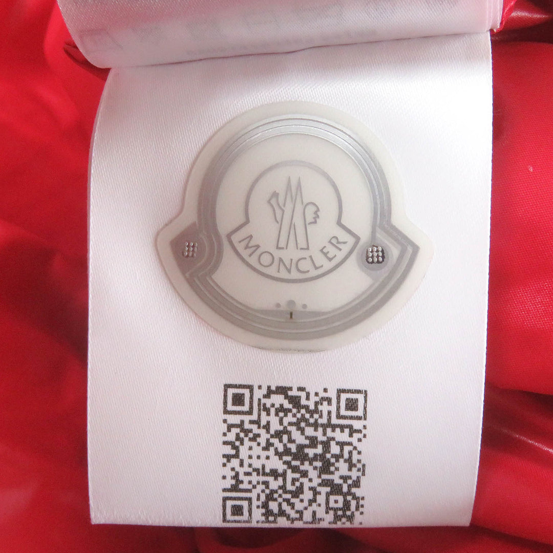 極美品□MONCLER モンクレール JANVRY GIUBBOTTO トリコロール フーデッド ダウンジャケット ネイビー 0 ハンガー付き 正規品 メンズ