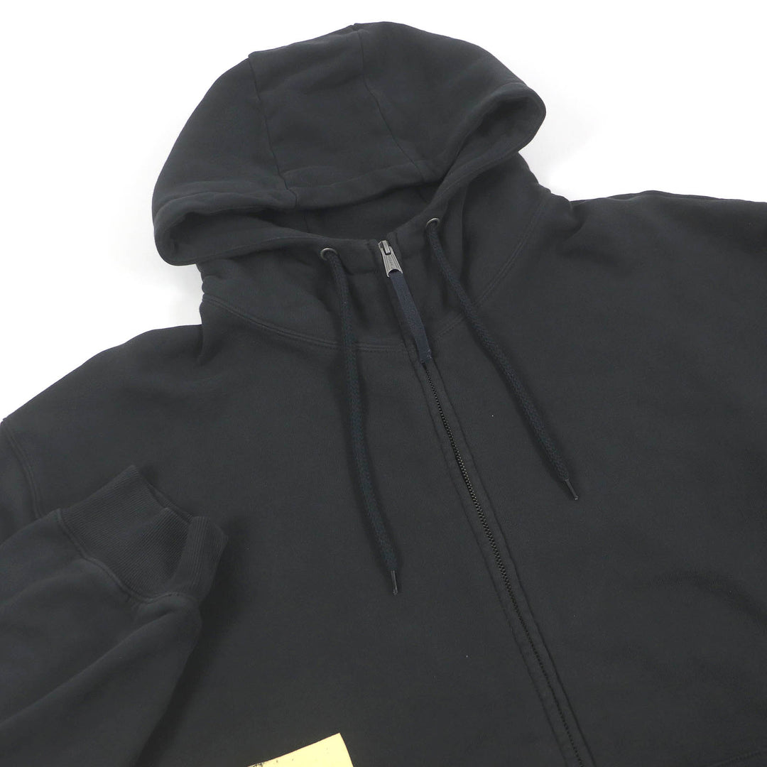 未使用品□Maison Margiela 10 24SS S50HG0045 コットン USED加工 オーバーサイズ パーカー ブラック M イタリア製 正規品 定価211200円