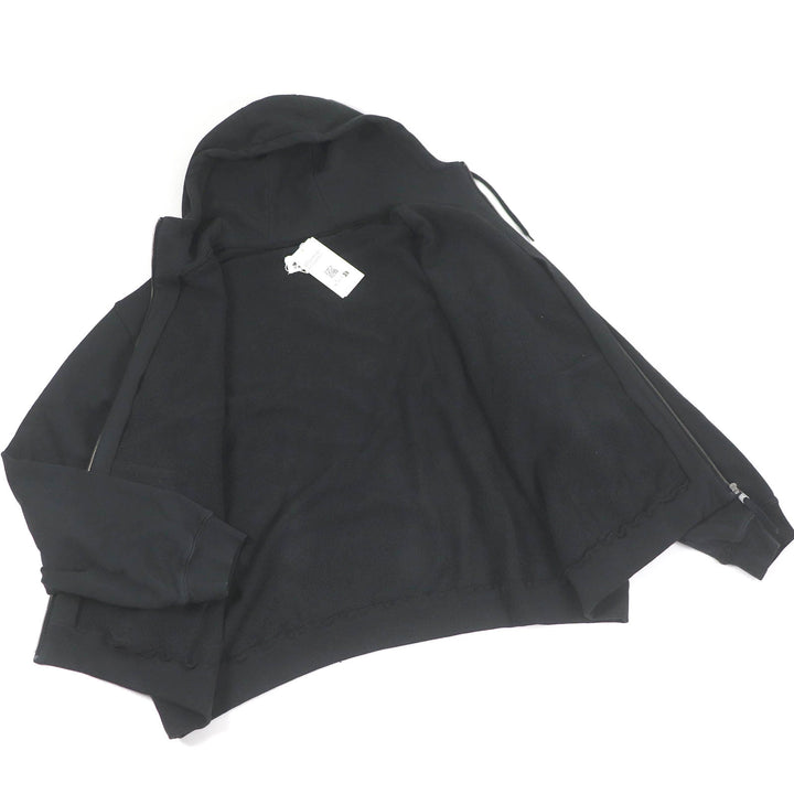 未使用品□Maison Margiela 10 24SS S50HG0045 コットン USED加工 オーバーサイズ パーカー ブラック M イタリア製 正規品 定価211200円