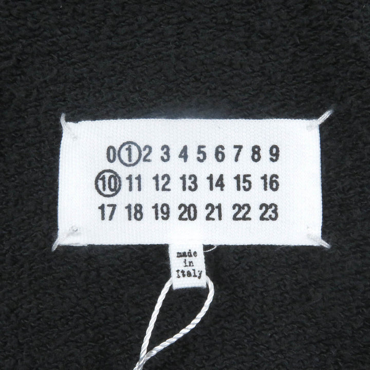 未使用品□Maison Margiela 10 24SS S50HG0045 コットン USED加工 オーバーサイズ パーカー ブラック M イタリア製 正規品 定価211200円