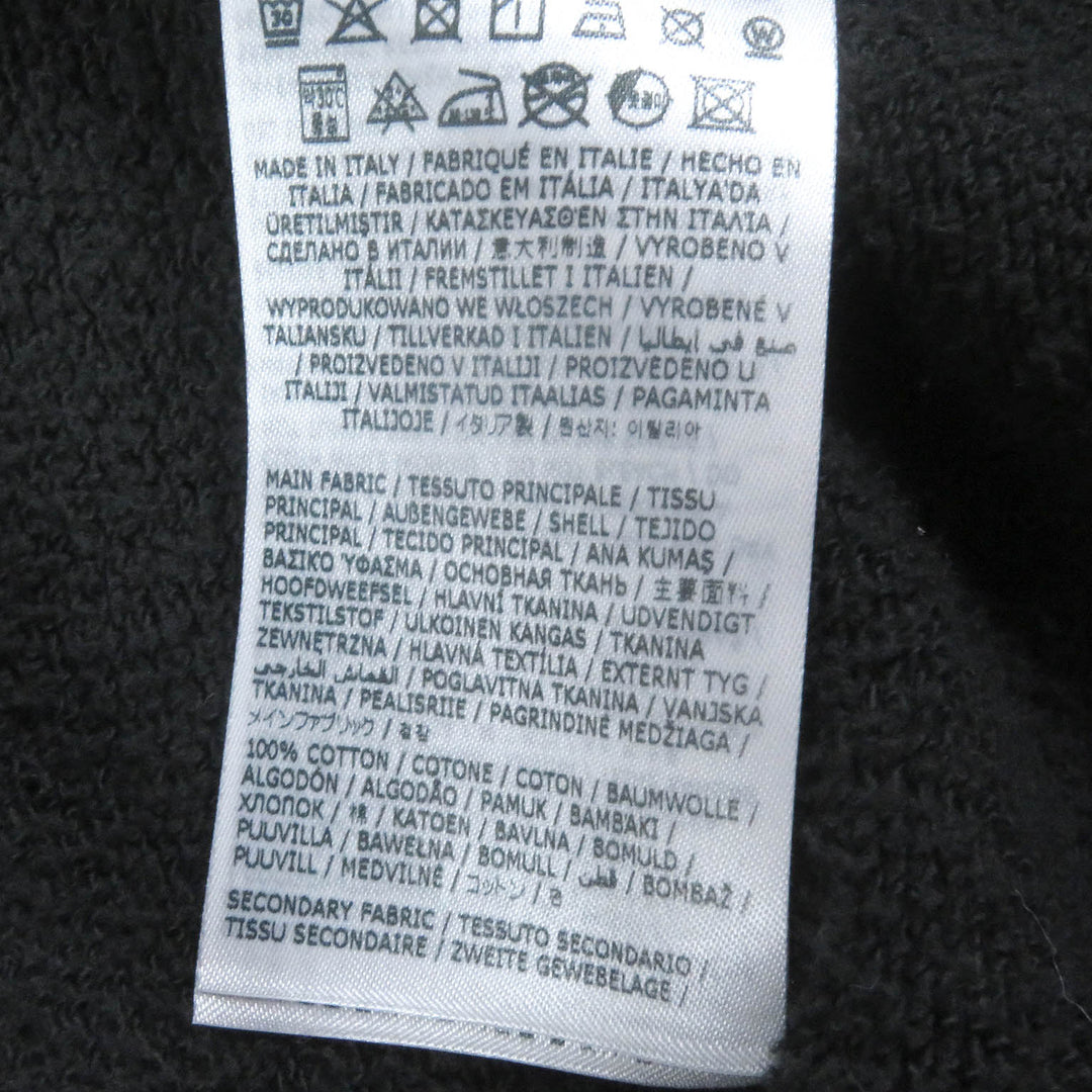 未使用品□Maison Margiela 10 24SS S50HG0045 コットン USED加工 オーバーサイズ パーカー ブラック M イタリア製 正規品 定価211200円