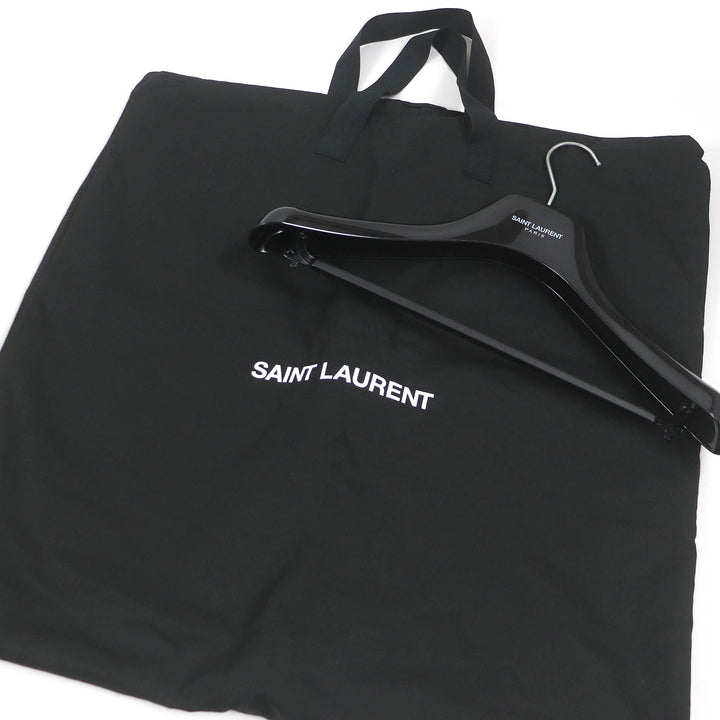 美品□SAINT LAURENT PARIS サンローランパリ 19AW 583272 裏地ムートン ラクーンファー モッズコート カーキ 48 イタリア製 正規品
