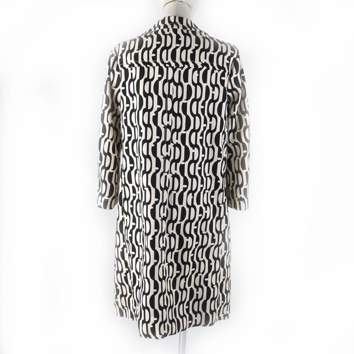 未使用品★S MaxMara DESIGN FOR EASY LIVING エス マックスマーラ 912101226 総柄 チェスターコート アイボリー ブラック 40 正規品