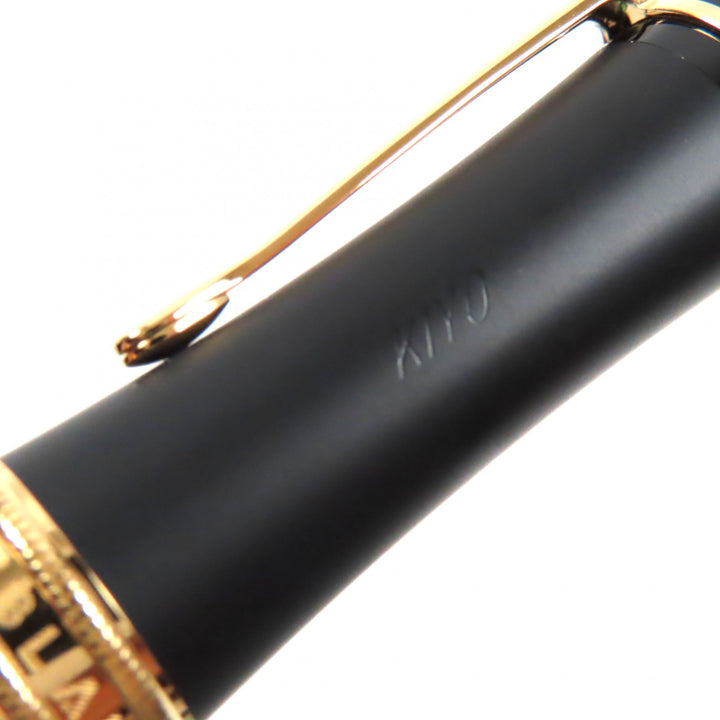 極美品▼MONTBLANC モンブラン BONHEUR ボヌール ニュイ ホワイトスター ツイスト式 ボールペン マットブラック 箱・ケース付き 筆記◎