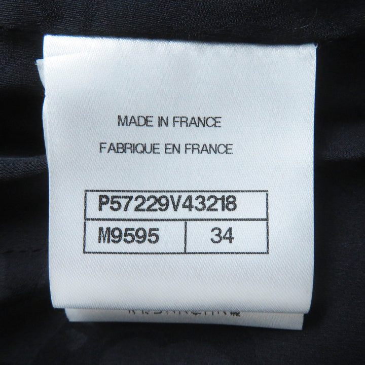 極美品◎CHANEL シャネル P57229 パク・シネ着用 BIGココバッグルベルト付き ロングコート ブラック ネイビー 34 仏製 正規品 レディース