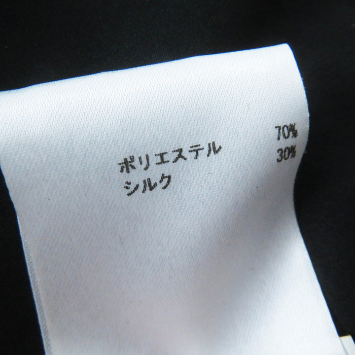 極美品◎JIL SANDER ジルサンダー シルク混 ロング丈 チェスターコート ブラック 34 イタリア製 正規品 レディース 定価217800円