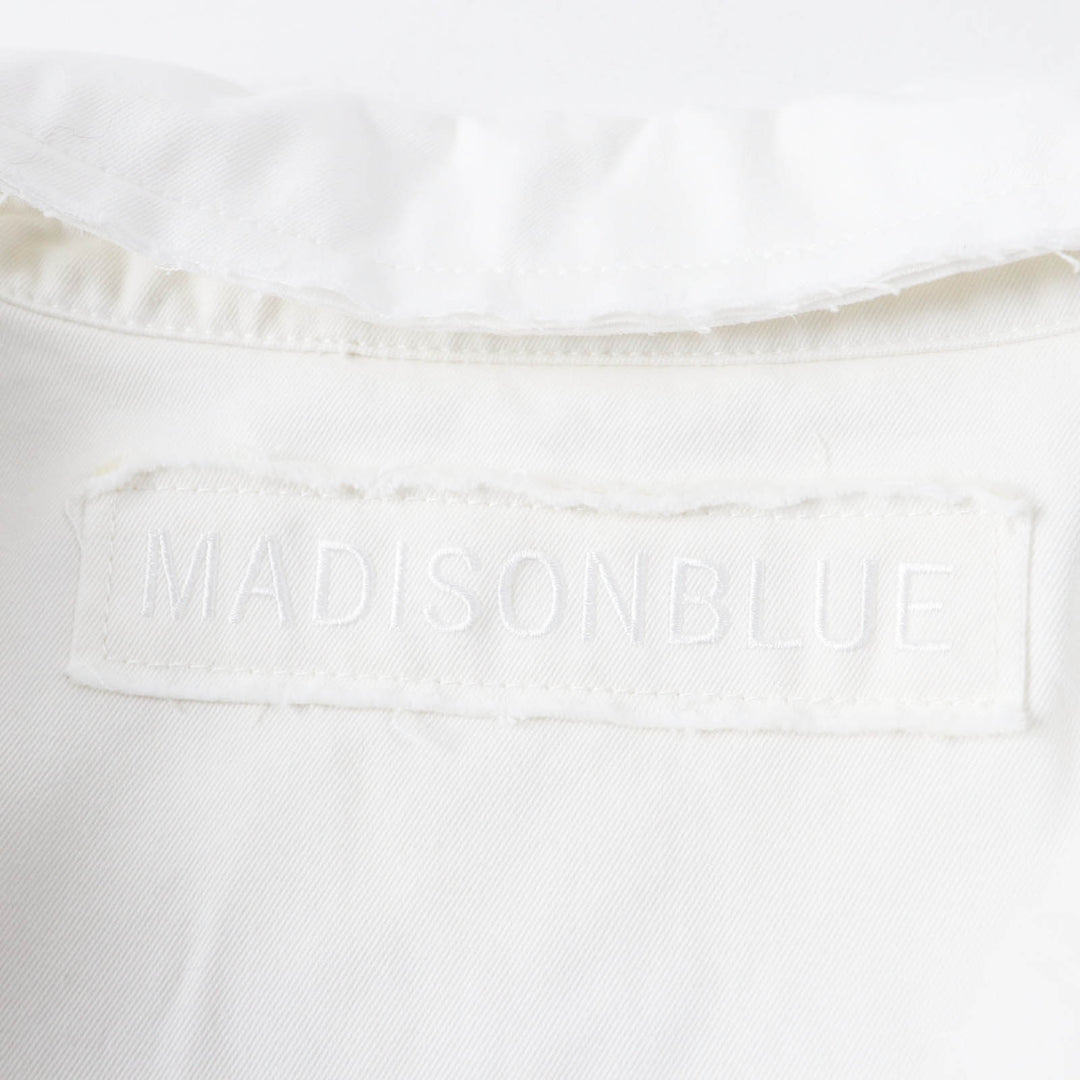 極美品◎MADISONBLUE マディソンブルー 23SS MB231-1002 COMPACT DRIZZLER コットン ジャケット ホワイト S 日本製 正規品 レディース