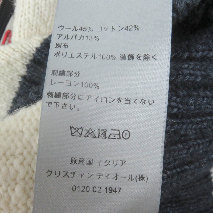極美品□DIOR×DENIM TEARS ディオール オム×デニム ティアーズ 23AW 393M652AT657 DIOR TEARS ニットセーター M イタリア製 正規品