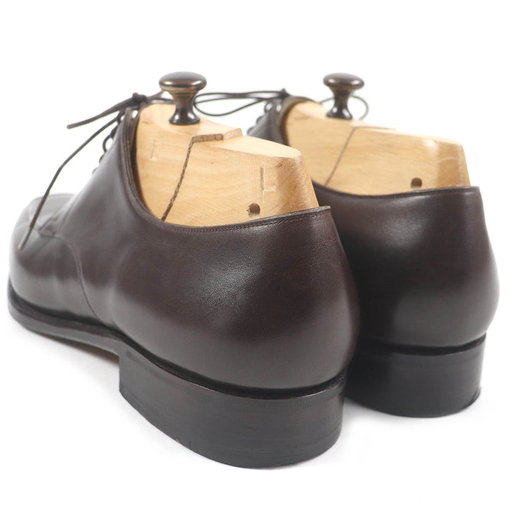 美品□Roberto Ugolini VASS ロベルトウゴリーニ ヴァーシュ レースアップ レザー ドレスシューズ ダークブラウン 41 ハンガリー製