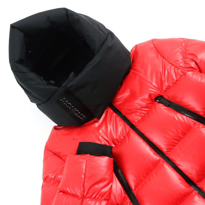 極美品○MONCLER モンクレール 2022年製 H20911A00197 5950K ZUBAIR ロゴワッペン付き フーデッド ダウンジャケット 2 正規品 メンズ
