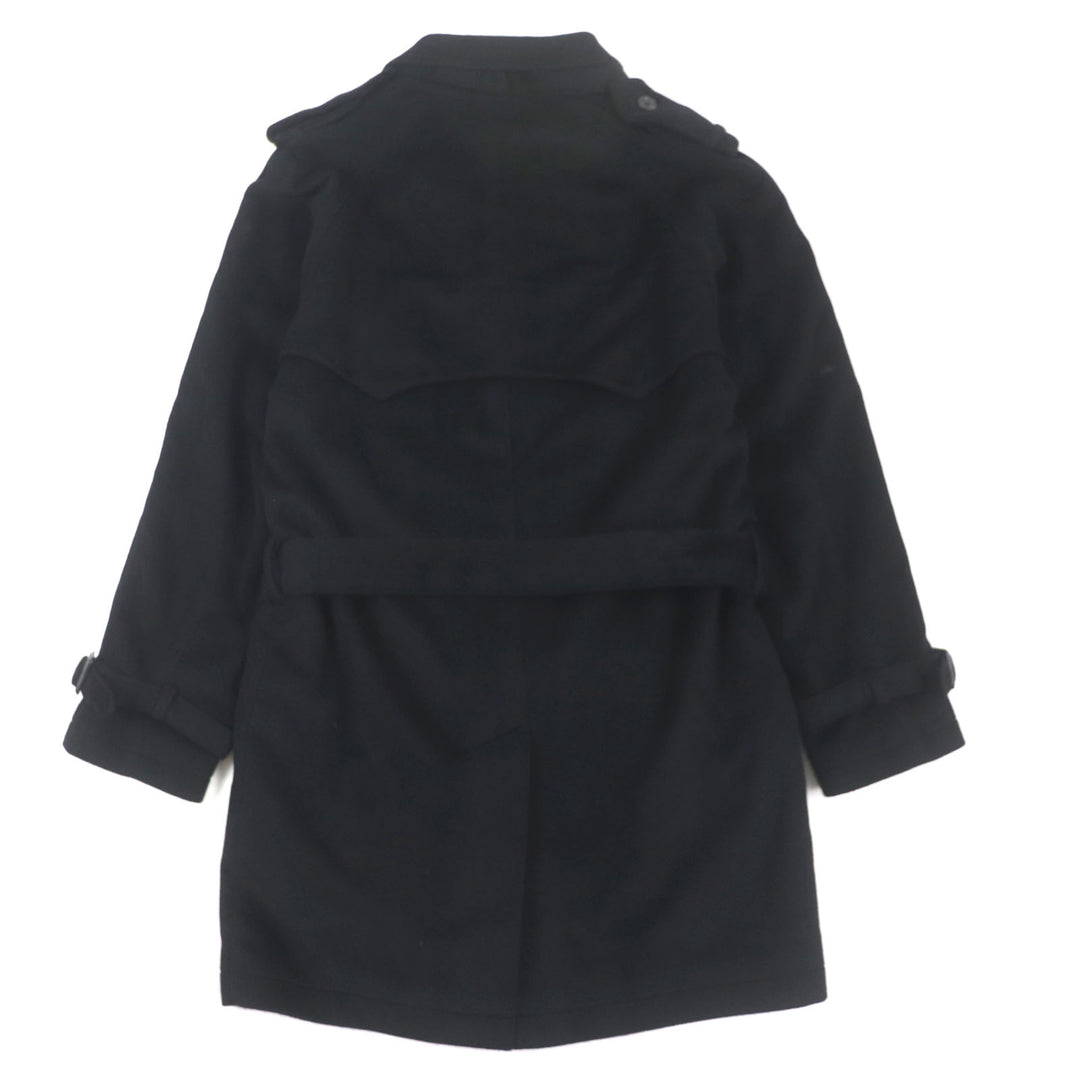 美品▼Paul Smith LONDON ポールスミスロンドン アンゴラ100% トレンチコート ブラック M 日本製 正規品 メンズ ビジネスおすすめ◎