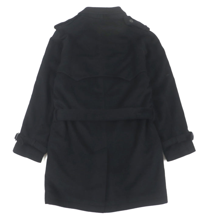 美品▼Paul Smith LONDON ポールスミスロンドン アンゴラ100% トレンチコート ブラック M 日本製 正規品 メンズ ビジネスおすすめ◎