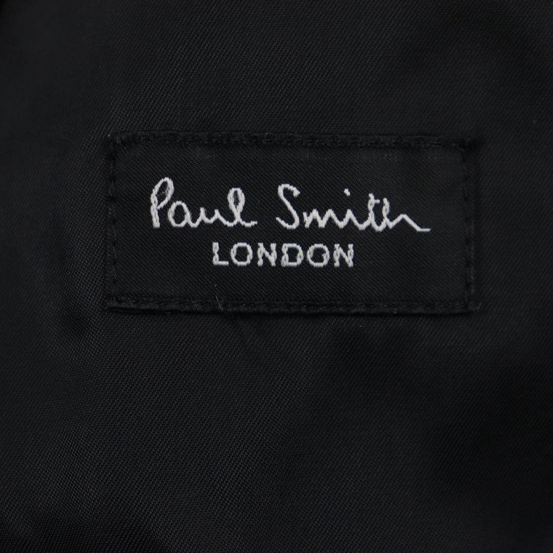 美品▼Paul Smith LONDON ポールスミスロンドン アンゴラ100% トレンチコート ブラック M 日本製 正規品 メンズ ビジネスおすすめ◎