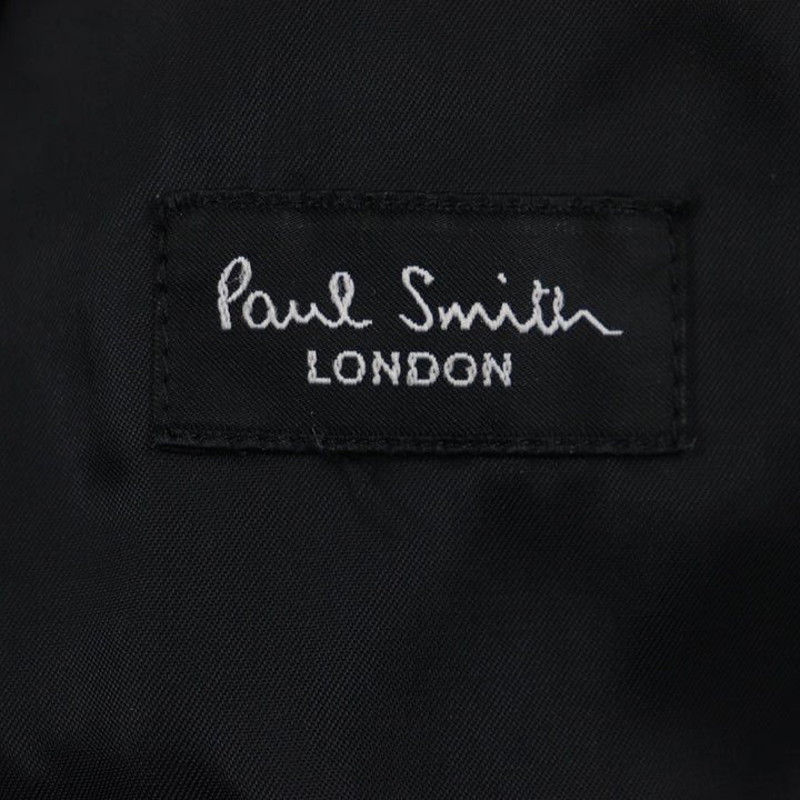 美品▼Paul Smith LONDON ポールスミスロンドン アンゴラ100% トレンチコート ブラック M 日本製 正規品 メンズ ビジネスおすすめ◎