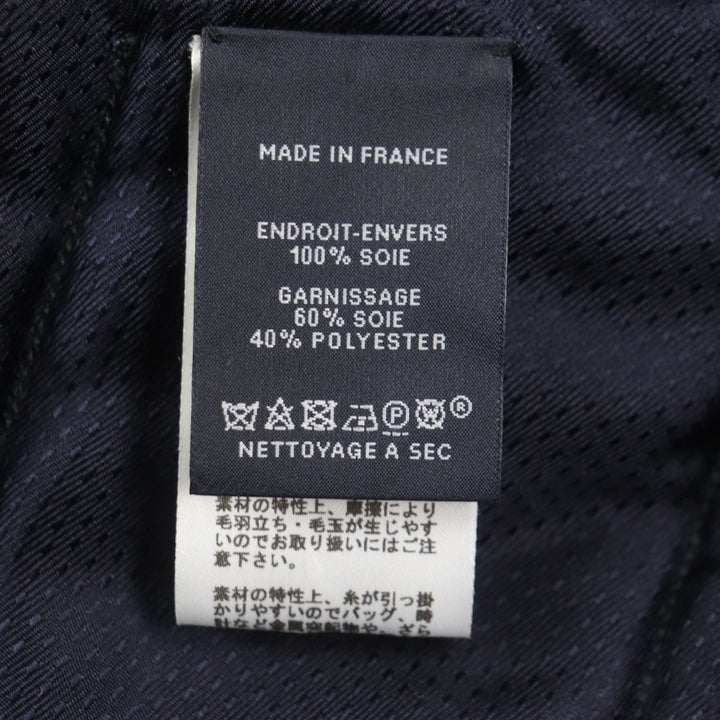 極美品▼HERMES エルメス シルク100% Hモチーフ ベロア キルティング 中綿入り 大判マフラー ブランケット ショール 正規品 ユニセックス