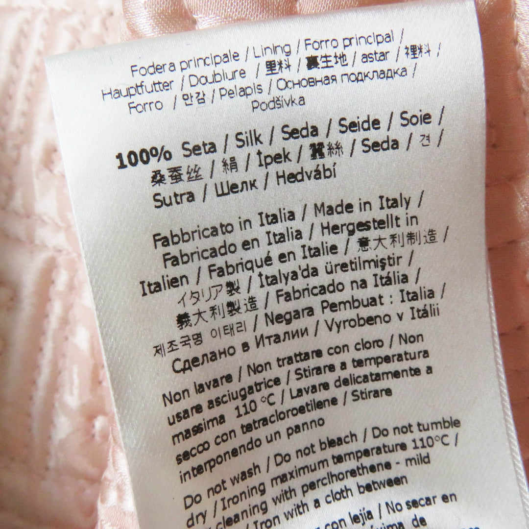 未使用品◎FENDI フェンディ 22SS FJ7264 by Kim Jones Hairdo Girls シルク100％ ベルト付 FFロゴ ズッカ柄 キルティングジャケット 38