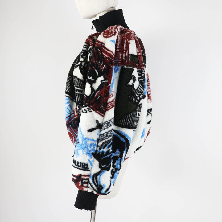 未使用品◎LOUIS VUITTON ルイヴィトン 21AW フォルナセッティ ボア フリース ジップアップ ジャケット マルチ 32 イタリア製 正規品