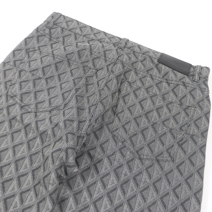 極美品□DIOR ディオール オム 313D004B329X コットン 牛革 CDダイヤモンド ロゴ総柄 ボタンフライ デニムパンツ 31 イタリア製 正規品