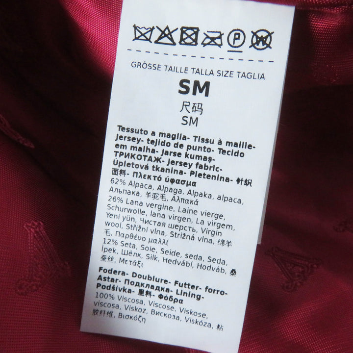 極美品◎Max Mara マックスマーラ 23AW 23473601376 白タグ TEDDY BEAR テディベア アルパカ ケープ／ポンチョ ショッキングピンク SM
