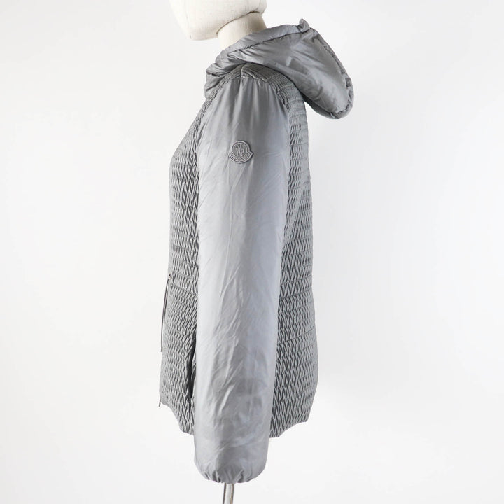 極美品◎MONCLER モンクレール 22AW CESTREDE マイクロダイヤモンドキルティング ダウンジャケット／コート グレー 00 正規品 レディース