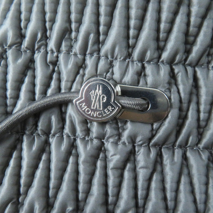 極美品◎MONCLER モンクレール 22AW CESTREDE マイクロダイヤモンドキルティング ダウンジャケット／コート グレー 00 正規品 レディース