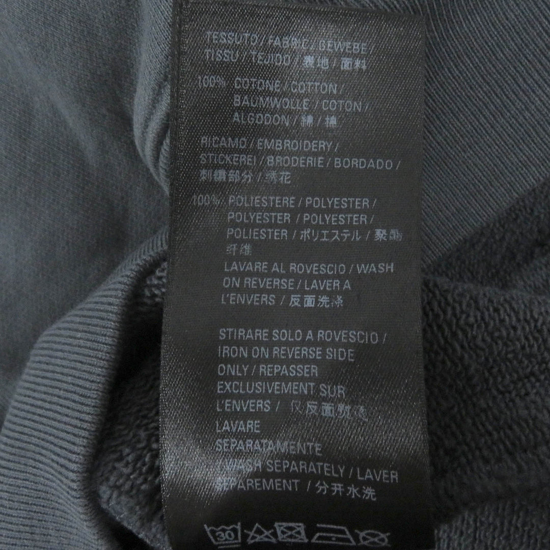 美品□BALENCIAGA バレンシアガ 2021年製 578135 キャンペーンロゴ エンブロイダリー パーカー グレー S イタリア製 正規品 メンズ