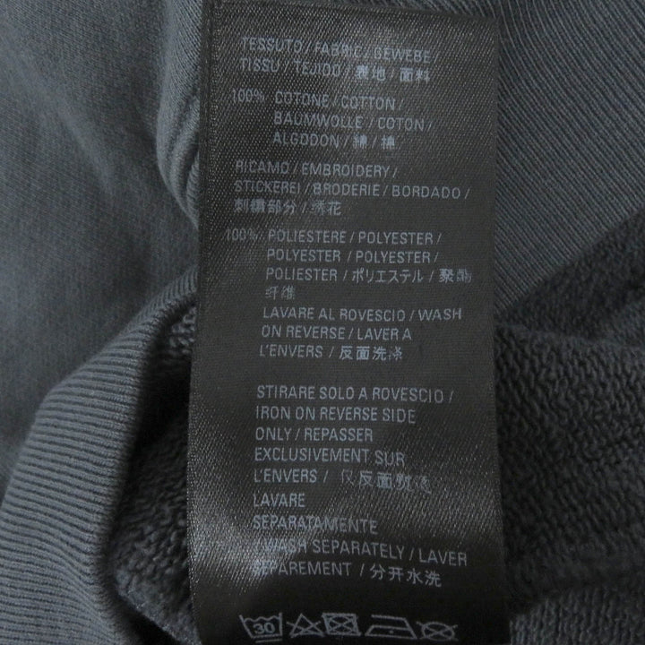 美品□BALENCIAGA バレンシアガ 2021年製 578135 キャンペーンロゴ エンブロイダリー パーカー グレー S イタリア製 正規品 メンズ