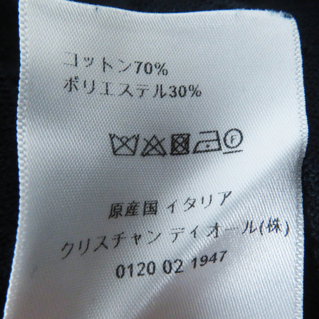 美品◎Christian Dior クリスチャンディオール 214587AM715 カナージュ テリーコットン パイル生地 プルオーバー パーカー ネイビー XS