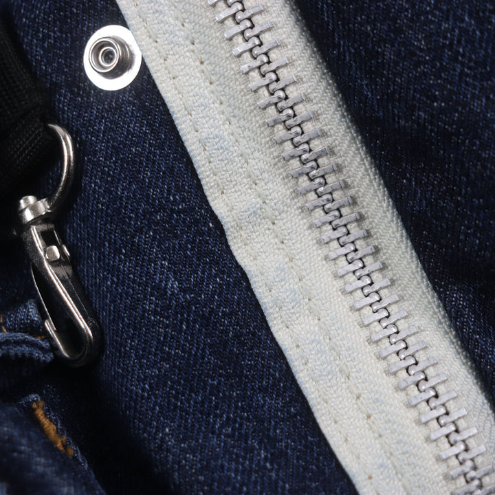 未使用品▼Sacai サカイ 23AW 23-03158M Denim Blouson Coat フード入り ZIPUP デニムブルゾン コート ブルー 1 日本製 正規品 メンズ