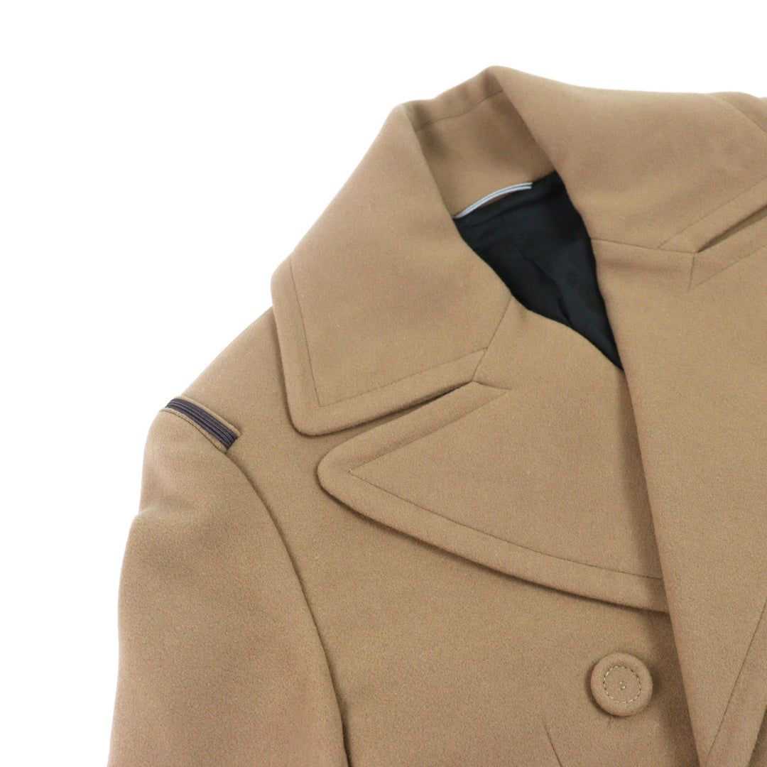 良品○DIOR ディオール オム 21AW 143C362A5305 裏地CDロゴ総柄 くるみボタン ノッチドラペル パイピングベルテッドコート 42 正規品