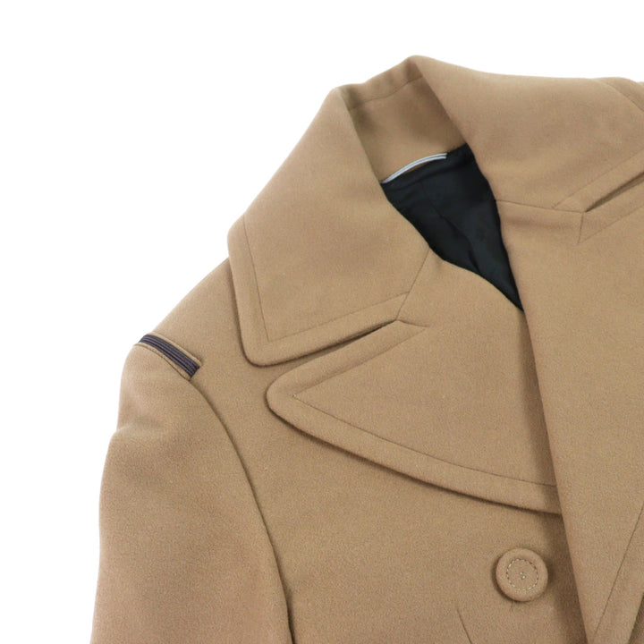 良品○DIOR ディオール オム 21AW 143C362A5305 裏地CDロゴ総柄 くるみボタン ノッチドラペル パイピングベルテッドコート 42 正規品