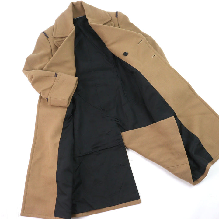 良品○DIOR ディオール オム 21AW 143C362A5305 裏地CDロゴ総柄 くるみボタン ノッチドラペル パイピングベルテッドコート 42 正規品