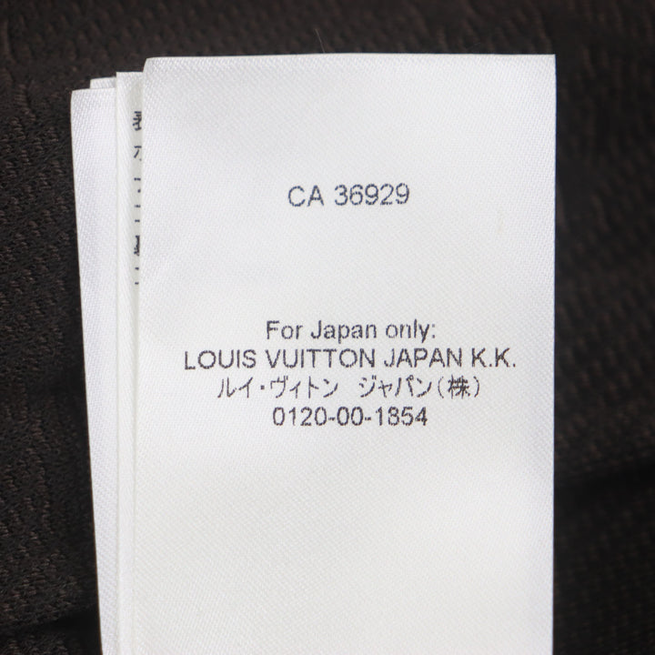 美品▼ルイヴィトン 2024年製 HJY45W モノグラム ロゴプレート ジップスルートップ ブルゾン トラックジャケット XXL 正規品 メンズ