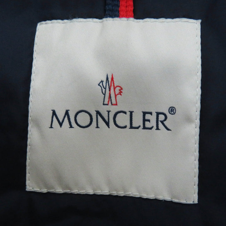 良品◎MONCLER モンクレール CHARPAL シャーパル ワッペン・フード付き ロングダウンコート ネイビー 14anni 164cm 正規品 レディースOK