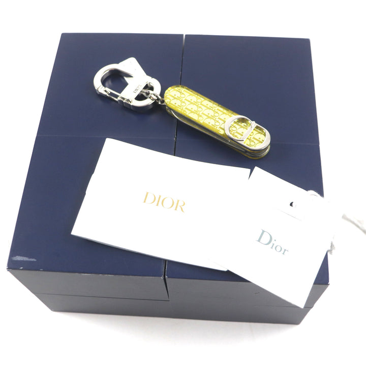 未使用品▼DIOR ビクトリノックス ディオール オム V0692HOMMT008U オブリーク マルチツール アーミーナイフ型 キーホルダー ケース付き