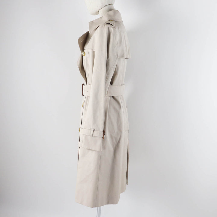 美品◎MACKINTOSH LONDON マッキントッシュ ロンドン G5A25-310-40 ロゴボタン・チェック柄ライナートレンチコート ライトベージュ 40