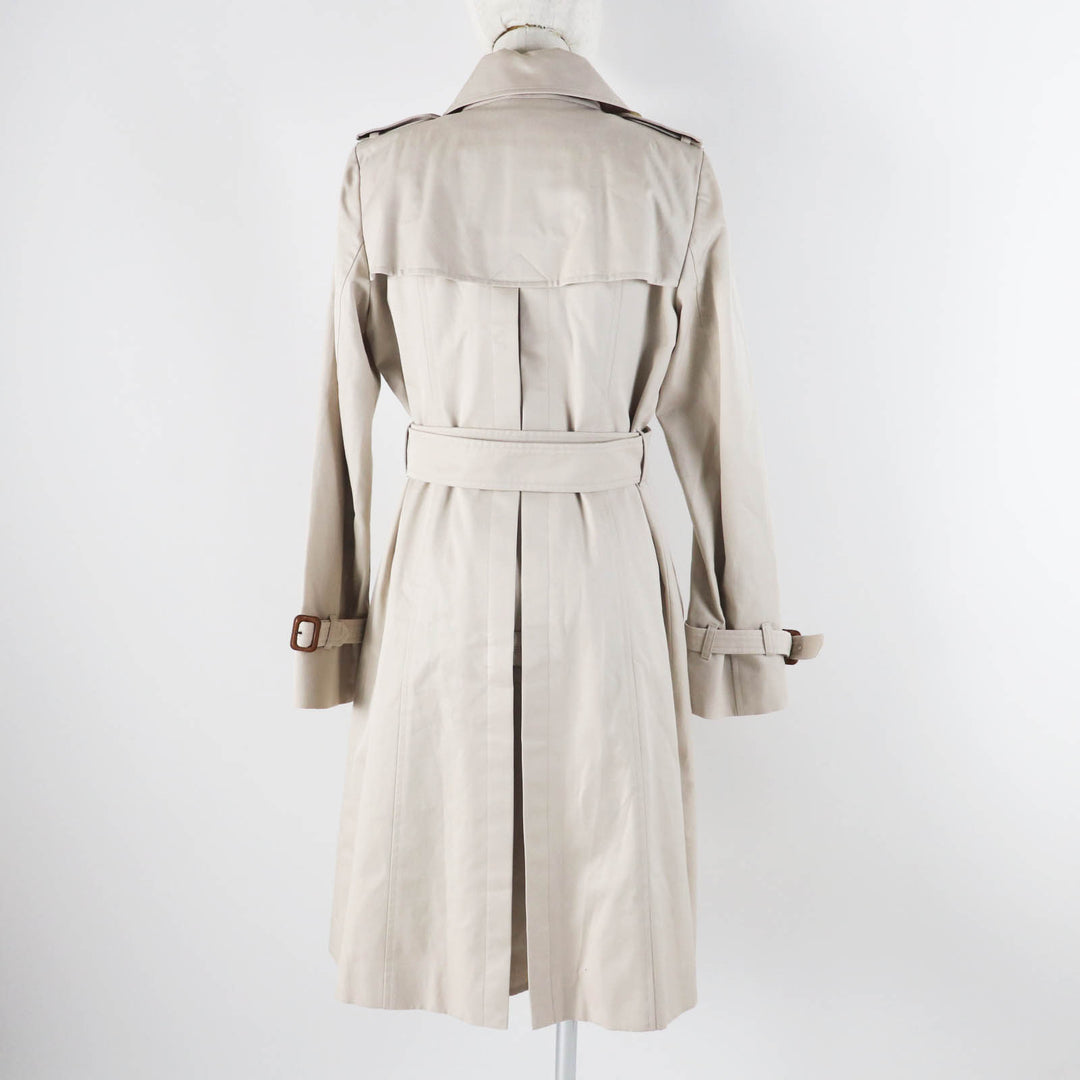 美品◎MACKINTOSH LONDON マッキントッシュ ロンドン G5A25-310-40 ロゴボタン・チェック柄ライナートレンチコート ライトベージュ 40