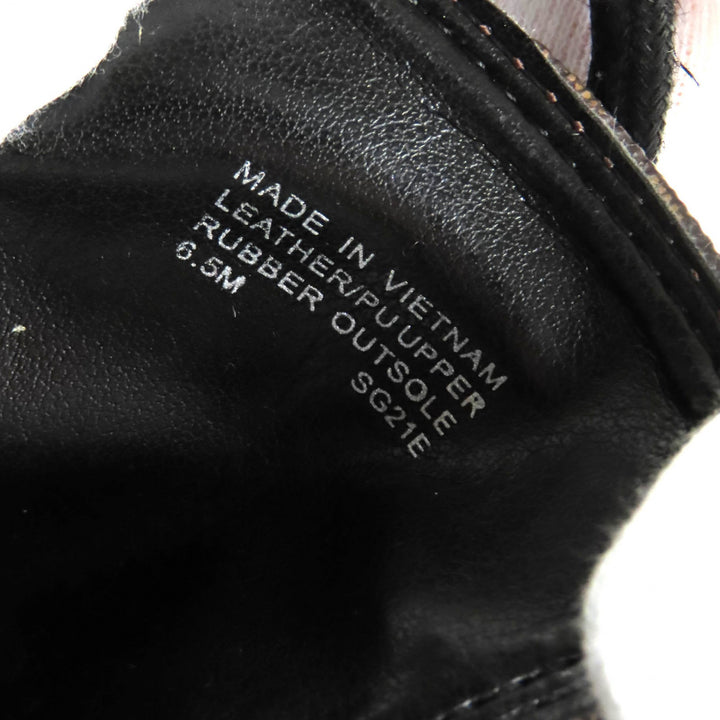 未使用品△Michael Kors マイケルコース 49F1KIFE5B キンケイド ロゴ スタッズ コンバットブーツ ショートブーツ ブラウン ブラック 6.5