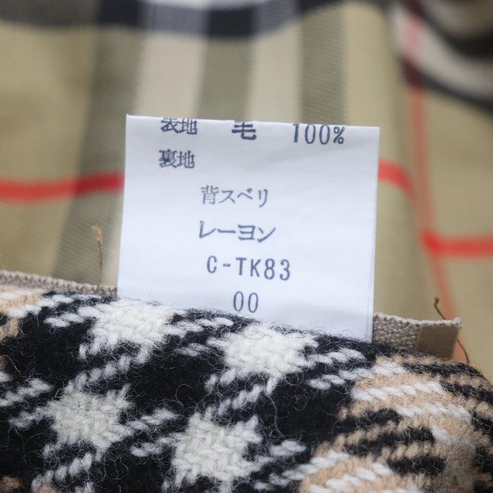 良品▼Burberrys バーバリー ヴィンテージ 裏ノバチェック柄 ライナー付 比翼仕立て ステンカラーコート カーキ L イングランド製 メンズ